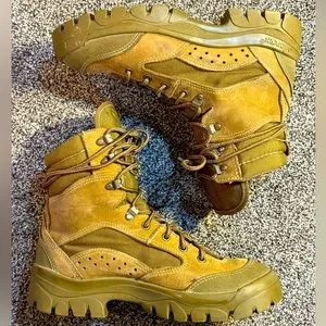 Bates Shoes Bates Mens Combat Hiker Boots Size 6 W Vibram Sole Olive Mojave Brown E362a Poshmark